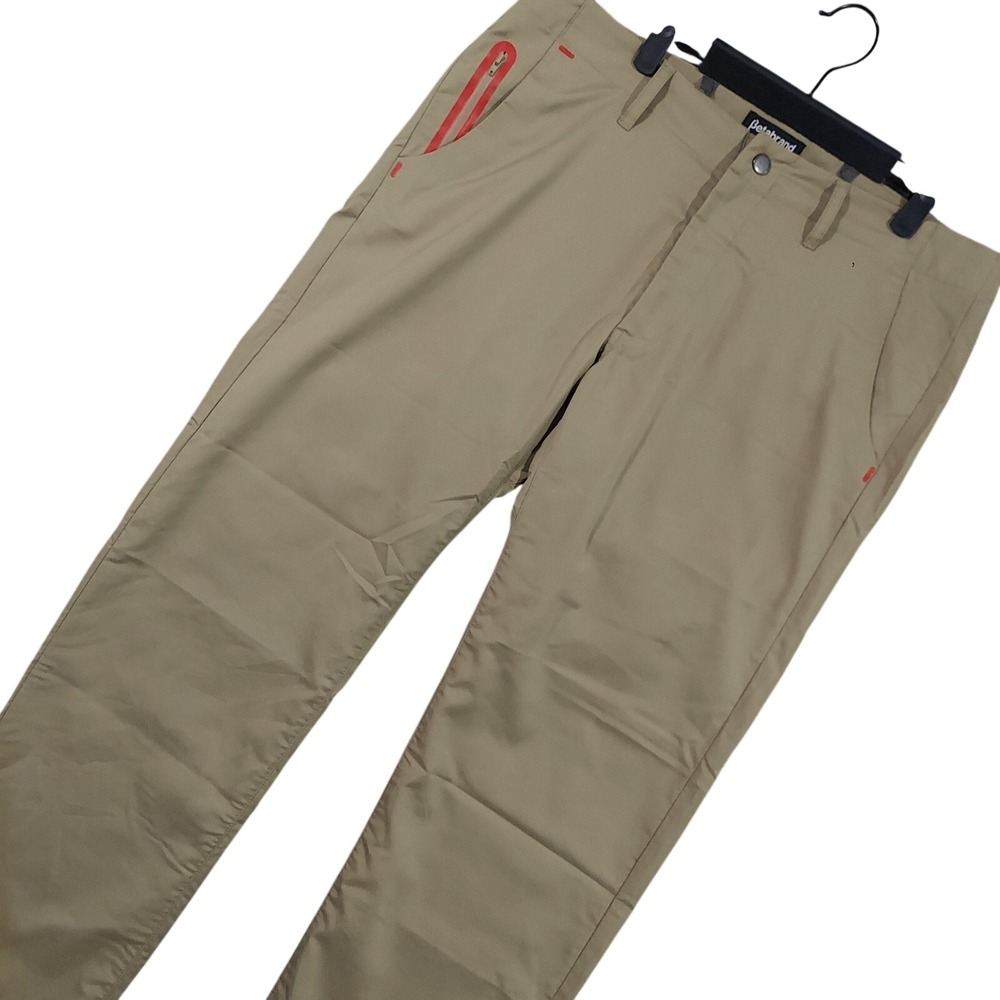Betabrand Pants Mens 36x32 Beige Chino Stretch Travel Microfiber Casual Tech